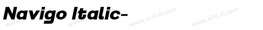 Navigo Italic字体转换
